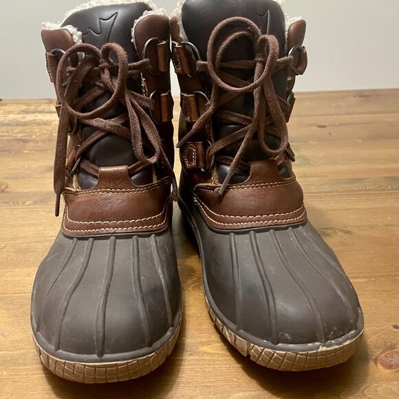 Baffin Winter Boot Yellowknife Brown Leather Insulated Waterproof Women's US 7 - Picture 3 of 7